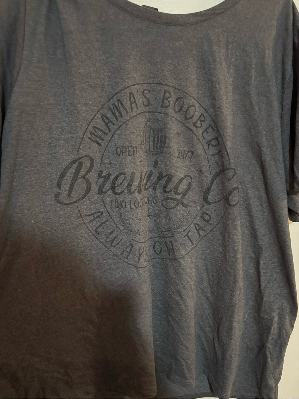 Women’s breast feeding “boobery always on tap” shirt